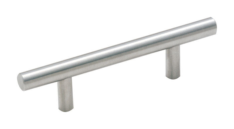 Amerock Bar Pull 3 in. Sterling Nickel Silver 1 pk