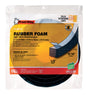 Frost King Black Rubber Foam Weather Seal For Doors and Windows 10 ft. L X 0.57 in.
