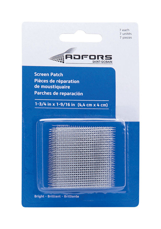 Saint-Gobain ADFORS 1-3/4 in. W X 1-9/16 in. L Silver Aluminum Screen Patch
