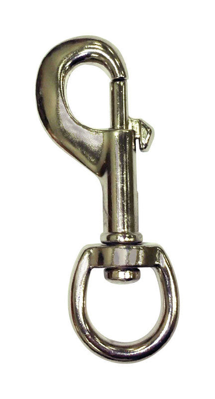 Baron 1/2 in. D X 3-1/4 in. L Nickel-Plated Steel Bolt Snap 9 lb