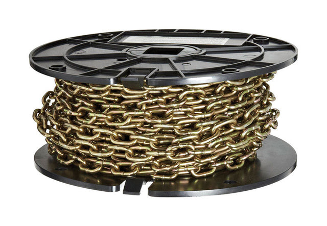 Baron 50 ft. Straight Link Steel Machine Chain 0.14 in. D X 50 ft. L