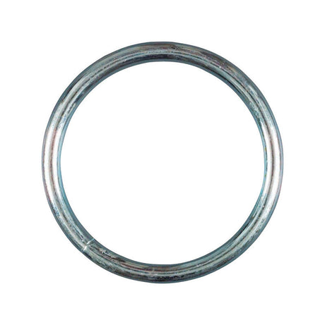 Baron Medium Nickel Plated Silver Steel 2 1/2 in. L Ring 300 lb 1 pk