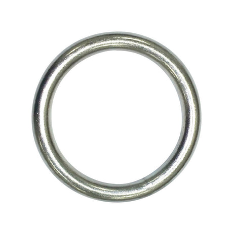 Baron Large Nickel Plated Silver Steel 2 in. L Ring 1 pk