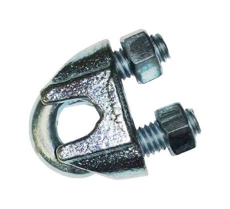 Baron Electrogalvanized Malleable Iron Base/Steel Wire Rope Clip