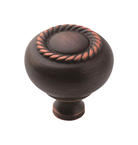 Amerock Allison Traditional Classics Round Cabinet Knob 1-1/4 in. D 1-1/4 in. Oil Rubbed Bronze 1 pk