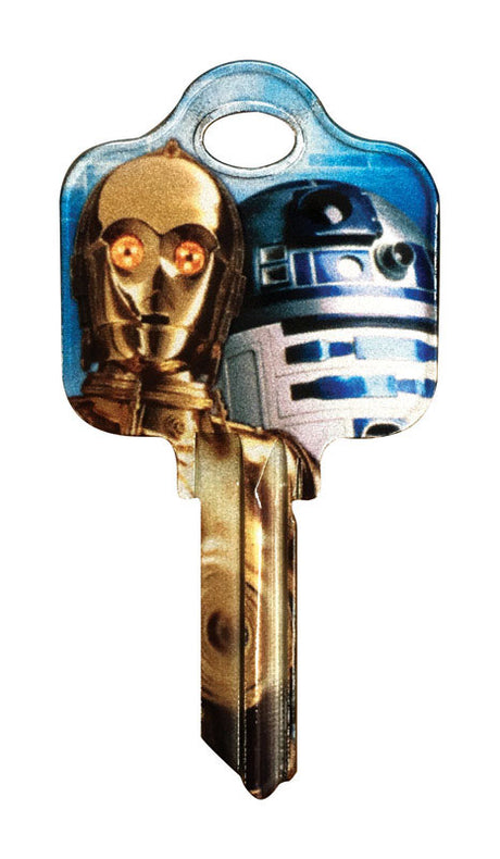 Hillman Star Wars Droids House/Padlock Universal Key Blank Single