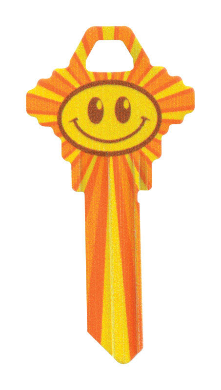 Hillman Wackey Smiley Face House/Office Universal Key Blank Single