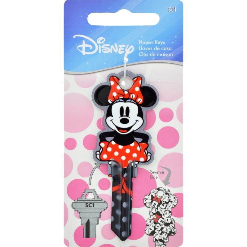 Hillman Disney Mickey Mouse House/Padlock Universal Key Blank Double Hillman Disney Mickey Mouse House/Padlock Universal Key Blank Double