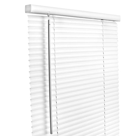 Living Accents Vinyl 1 in. Blinds 34 in. W X 64 in. H Alabaster Cordless