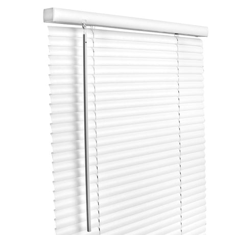 Living Accents Vinyl 1 in. Blinds 24 in. W X 64 in. H White Cordless