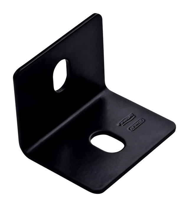 National Hardware 2.4 in. H X 3 in. W X 0.125 in. D Black Carbon Steel Inside/Outside Square Corner