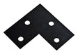 National Hardware 6 in. H X 3 in. W X 1/8 in. D Black Carbon Steel Flat Corner Brace
