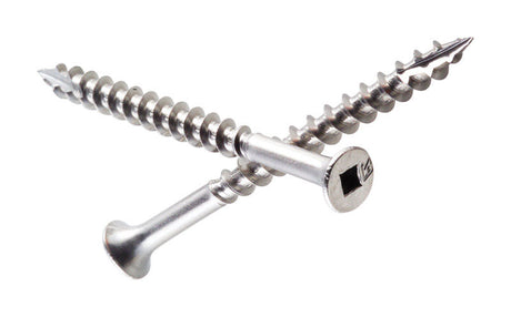 Simpson Strong-Tie No. 8 X 2 in. L Square Stainless Steel Exterior Wood Screw 128 pk