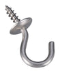 National Hardware Silver Stainless Steel Cup Hook 4 pk