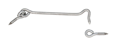 National Hardware Silver Stainless Steel 6 in. L Hook and Eye 1 pk