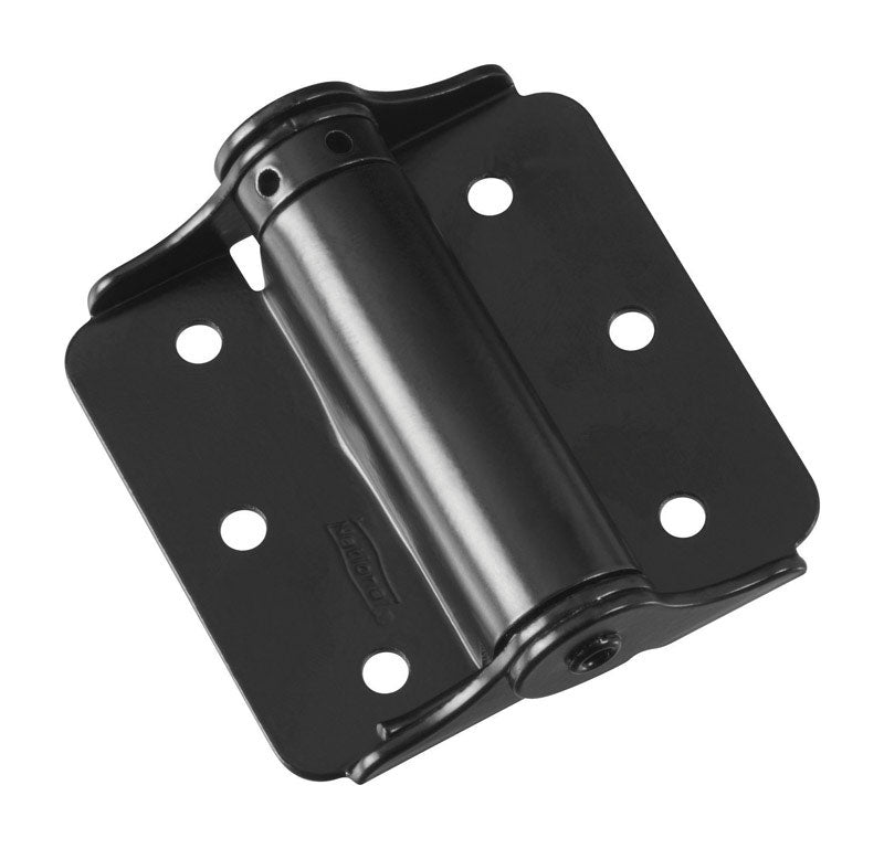 National Hardware 3 in. L Black Adjustable Spring Hinge 2 pk