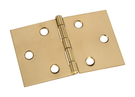 National Hardware Polished Brass Hinge 2 in. 3-1/16 in. 1 pk
