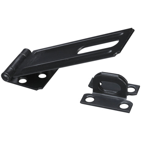National Hardware Black Steel 4-1/2 in. L Safety Hasp 1 pk