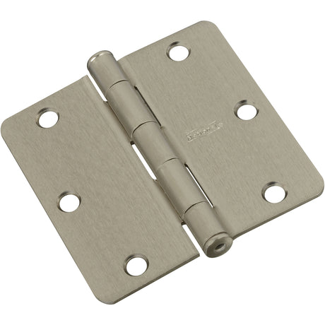 National Hardware 3-1/2 in. L Satin Nickel Door Hinge 3 pk