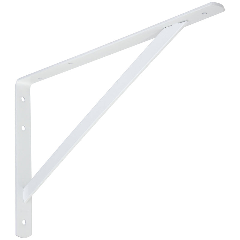National Hardware 10.63 in. H X 16 in. W X 1.19 in. D White Steel Shelf Bracket