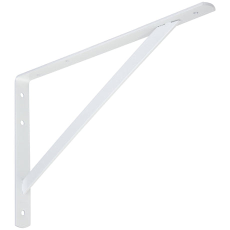 National Hardware 10.63 in. H X 16 in. W X 1.19 in. D White Steel Shelf Bracket