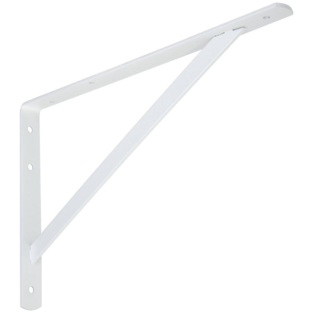 National Hardware 10.63 in. H X 16 in. W X 1.19 in. D White Steel Shelf Bracket