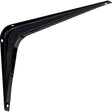 National Hardware 8 in. H X 6 in. W X 7/8 in. D Black Steel Shelf Bracket