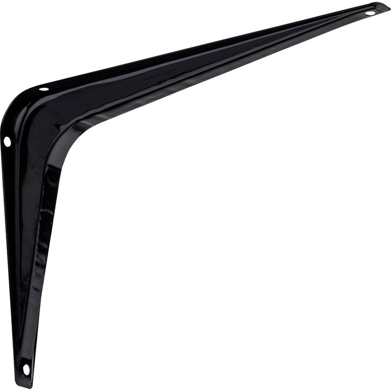 National Hardware 8 in. H X 6 in. W X 7/8 in. D Black Steel Shelf Bracket