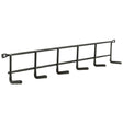 National Hardware 16 in. L Vinyl Coated Black Steel Household Hook Rack 15 lb. cap. 1 pk