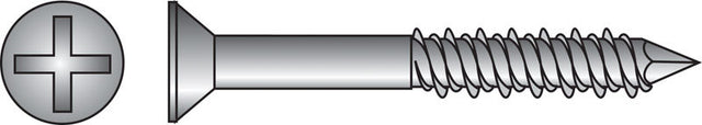 HILLMAN 1/4 in. D X 3-3/4 in. L Steel Flat Head Concrete Screw Anchor 100 pk
