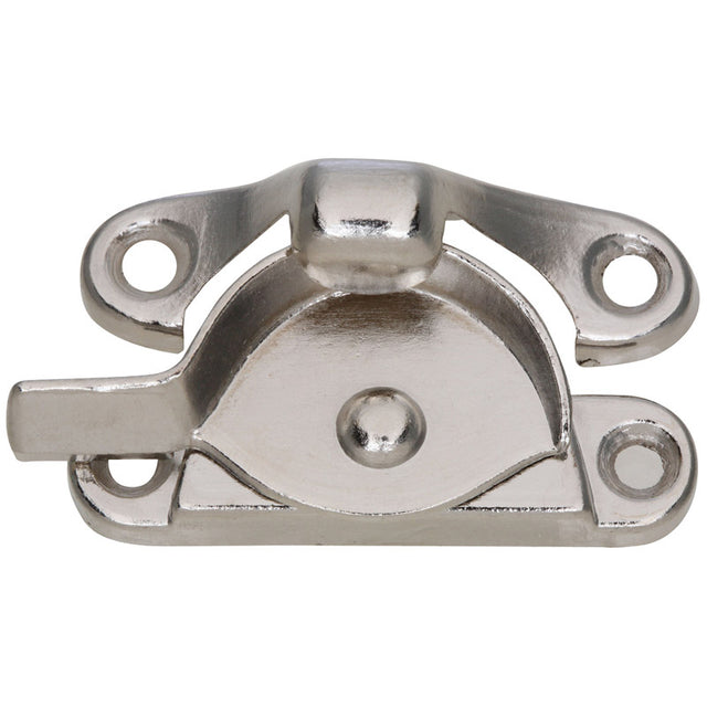National Hardware Bright Nickel Die-Cast Zinc Sash Lock 1 pk