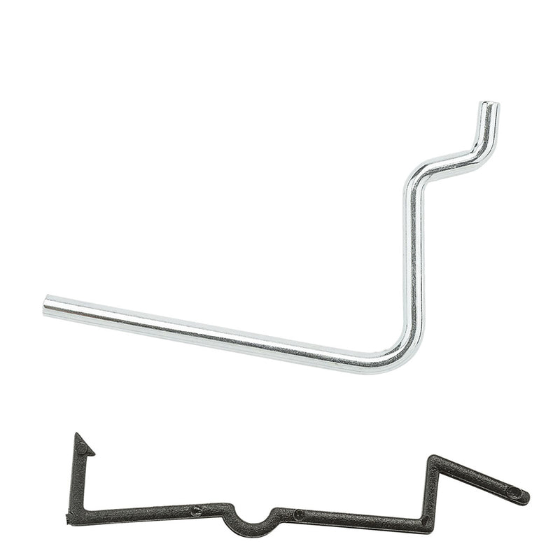 National Hardware Zinc Plated Silver Steel 2-1/2 in. Tool Holder Peg Hooks 6 pc