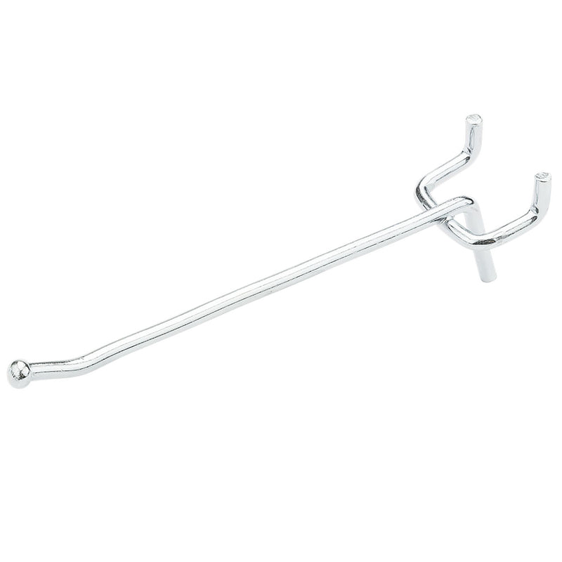 National Hardware Zinc Plated Silver Steel 4 in. Single Hook 3 pc