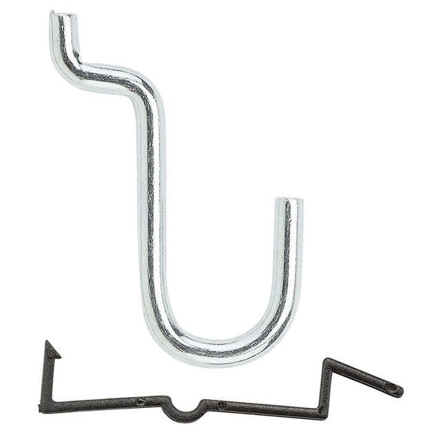 National Hardware Zinc Plated Steel 1/2 in. Single Hook 8 pk