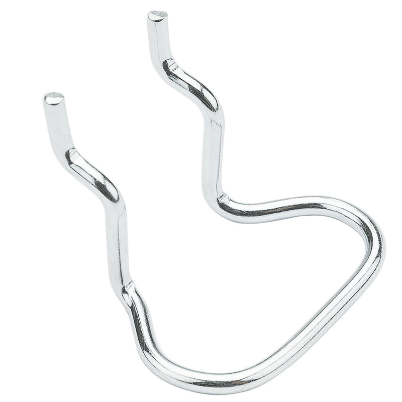 National Hardware Zinc Plated Silver Steel Tool Holder Peg Hooks 4 pk