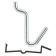 National Hardware Zinc Plated Steel 1/4 in. Single Hook 8 pk
