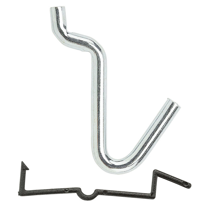National Hardware Zinc Plated Steel 1/4 in. Single Hook 8 pk