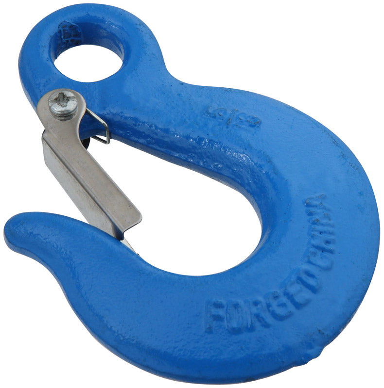 National Hardware Blu-Krome Nickel Plated Forged Steel Eye Slip Hook 3900 lb. cap.