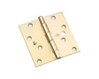 National Hardware 4 in. L Bright Brass Door Hinge 3 pk