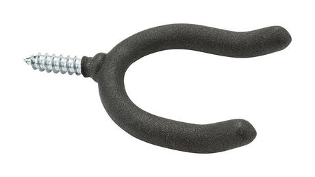 National Hardware 4.88 in. L Vinyl Coated Black Steel Large U-Shaped Double Screw Hook 40 lb. cap. 1