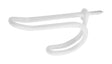 National Hardware 3.87 in. L Vinyl Coated White Steel Coat/Hat Hook 15 lb. cap. 2 pk