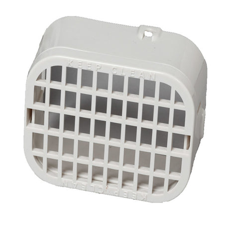 Amerimax 3 in. H X 4 in. W X 1.5 in. L White Plastic K Rodent Guard