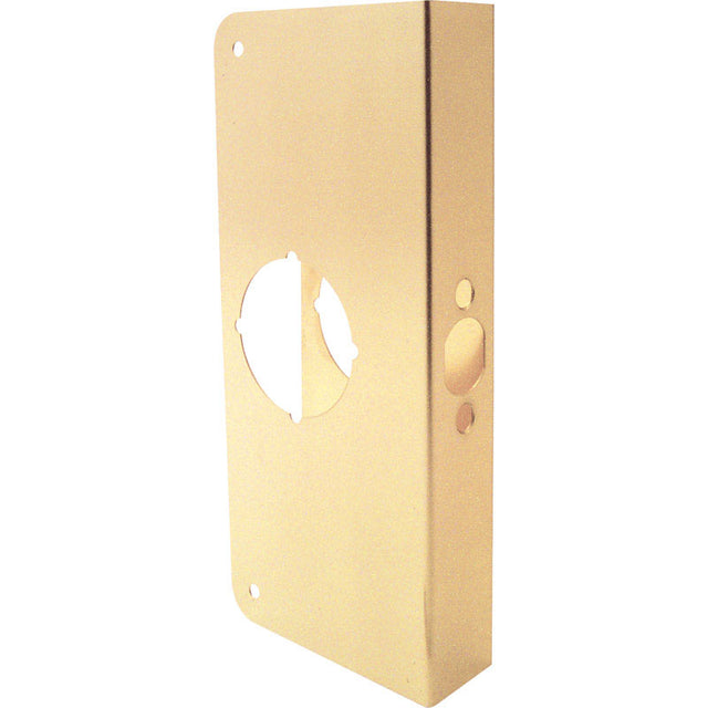 Prime-Line 9 in. H X 3.875 in. L Brass-Plated Brass Door Reinforcer