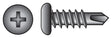 Stallion No. 7 X 7/16 in. L Phillips Black Screws 1 lb