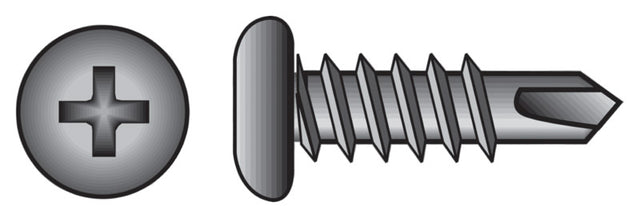 Stallion No. 7 X 7/16 in. L Phillips Black Screws 1 lb