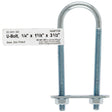 Hampton 1/4 in. X 1-1/8 in. W X 3-1/2 in. L Coarse Zinc-Plated Steel U-Bolt