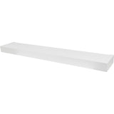 High & Mighty 2 in. H X 36 in. W X 6 in. D White Wood Floating Shelf