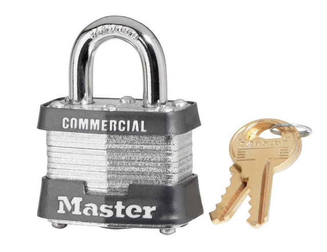 Master Lock 1-5/16 in. H X 1-9/16 in. W X 1-1/2 in. L Steel Double Locking Padlock Keyed Alike