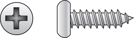 Hillman No. 4 X 5/8 in. L Phillips Pan Head Sheet Metal Screws 100 pk