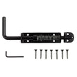 National Hardware Weather Guard 18 in. L Black Steel Sliding Bolt 1 pk